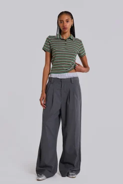 Goliath Grey Suit Pants-Jaded London Online