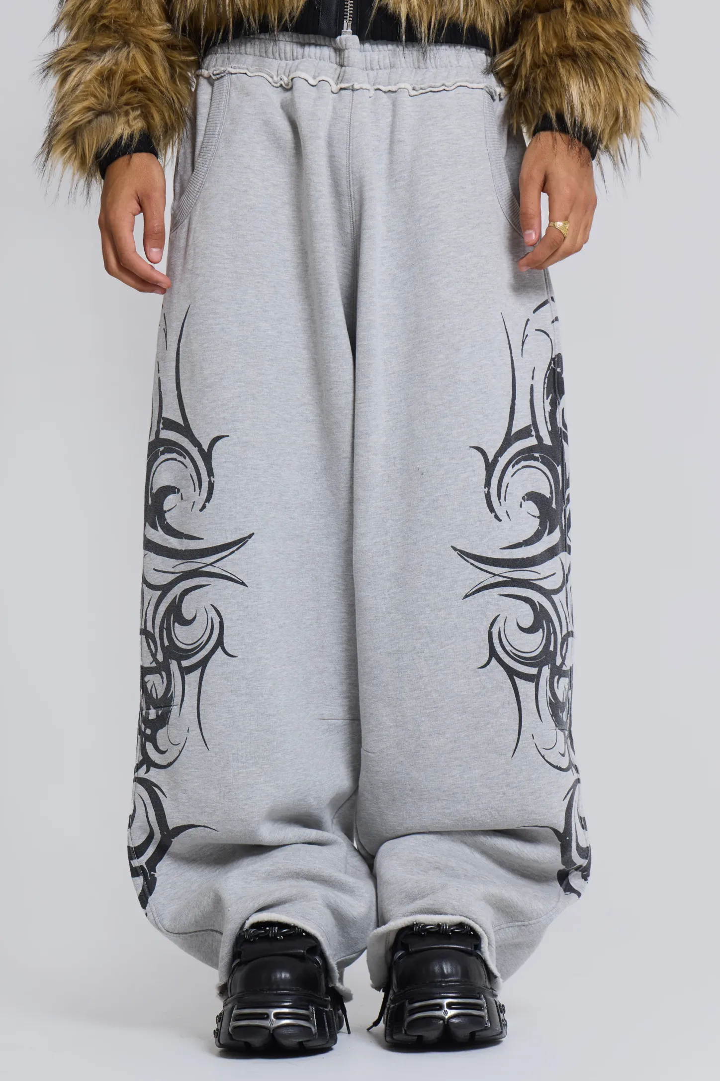 Grey Baggy Blade Joggers-Jaded London Best Sale