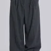 Grey Check Goliath Suit Trousers-Jaded London Store