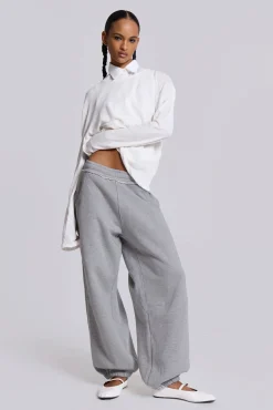 Grey Marl Cuffed Baggy Monster Joggers-Jaded London Best Sale