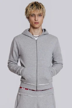 Grey Marl Mini Monster Hoodie-Jaded London Cheap