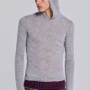 Grey Marl Mist Hoodie-Jaded London Shop