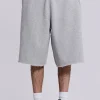 Grey Marl Monster Jogger Shorts-Jaded London Cheap