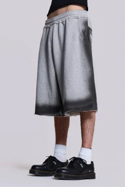 Grey Spray Monster Shorts-Jaded London Best