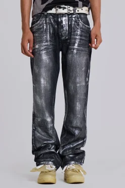 Gunmetal Reed Jeans-Jaded London Discount
