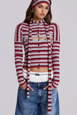 Isla Stripe 3 In 1 Cardigan-Jaded London Best