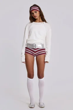 Isla Stripe Mini Shorts-Jaded London Best