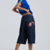 Jumbo Denim Jorts-Jaded London Best Sale