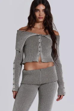 Kensu Off The Shoulder Knit Top-Jaded London Discount