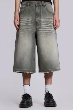 Khaki Colossus Jorts-Jaded London Cheap