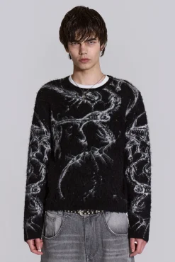 Lazy Willy Brushed Knit Jumper-Jaded London Sale