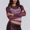 Lia Top in Magenta-Jaded London Hot