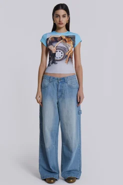 Light Wash Colossus Carpenter Jeans-Jaded London Outlet