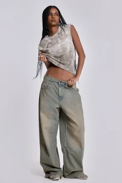 Light Wash Colossus Jeans-Jaded London Clearance