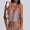 Lone Lace Up Gingham Corset-Jaded London Flash Sale