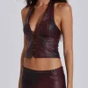 Lynx Faux Leather Corset Top-Jaded London Best Sale