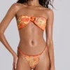 Mari Whipstitch Bikini Bottoms With Rattan Trim-Jaded London Cheap