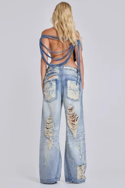 Menace Shredded Colossus Jeans-Jaded London Cheap