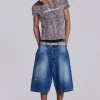 Mid Blue Mason Jorts-Jaded London Shop