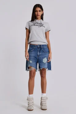 Mid Blue Revenge Jorts-Jaded London Shop