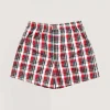 Multi Tartan Boxer Short-Jaded London Clearance