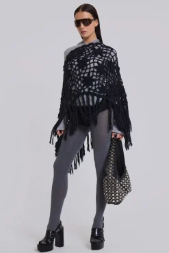 Multiverse Knit Poncho-Jaded London Fashion