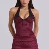 Not Your Girlfriend Corset in Polkadot-Jaded London Discount