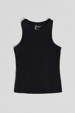 NTRLS Black Rib Vest-Jaded London Cheap