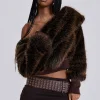 316 Off The Shoulder Fur Jumper-Jaded London Fashion