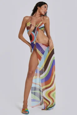 Oliana Draped Maxi Dress-Jaded London Cheap