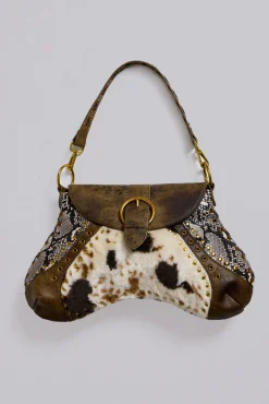 Ophidian Cow Shoulder Bag-Jaded London Discount