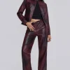 Oxblood Faux Leather Pants-Jaded London Store