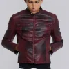 Oxblood Piston Jacket-Jaded London Flash Sale