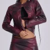 Oxblood Piston Jacket-Jaded London Outlet