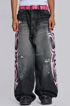 Pink Blade XL Colossus Jeans-Jaded London Clearance