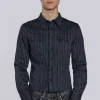 Pinstripe Bronco Shirt-Jaded London Online