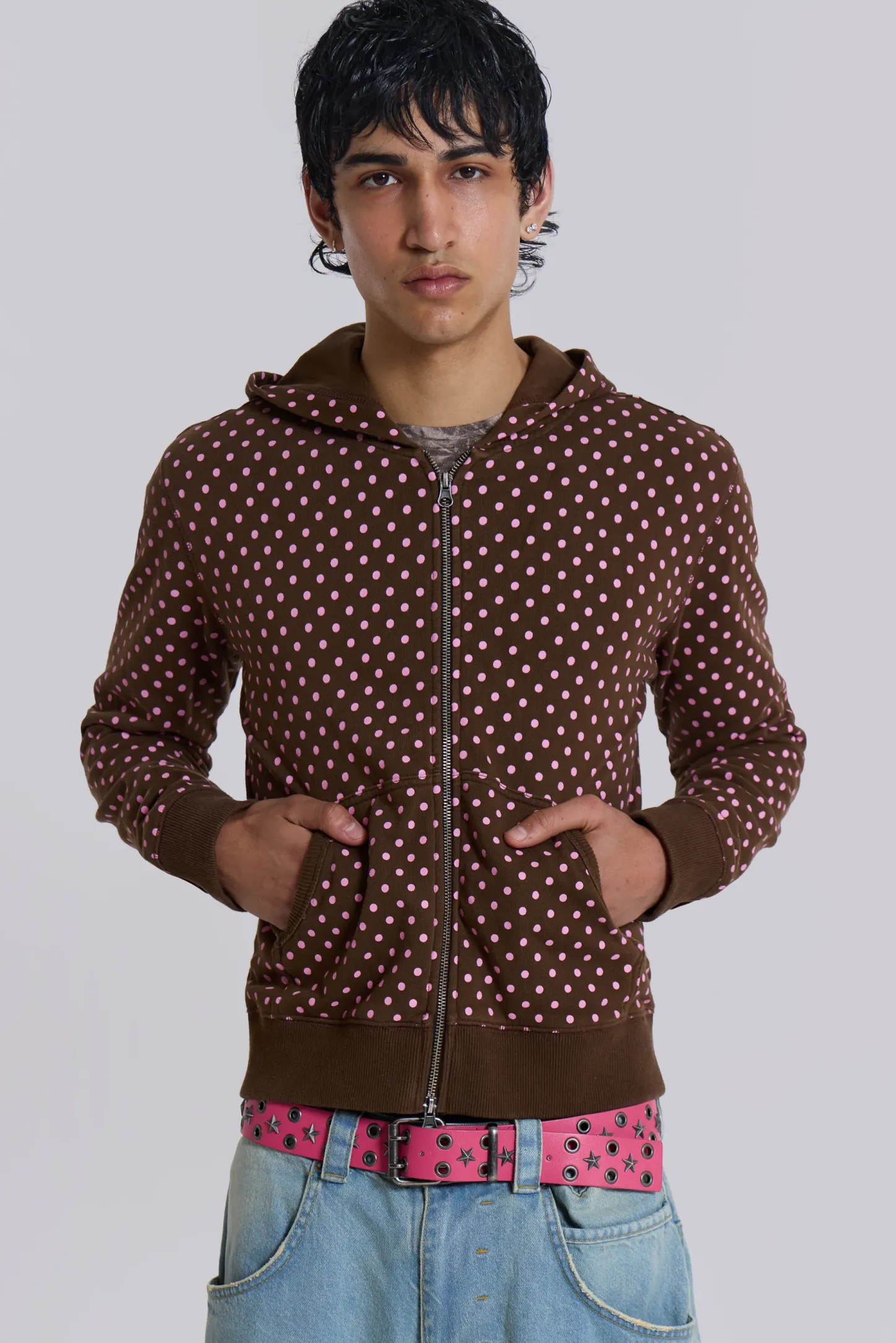 Polka Dot Mini Monster Hoodie-Jaded London Hot