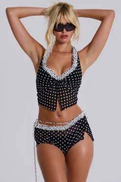 Polka Ruffle Tankini Top-Jaded London Best Sale