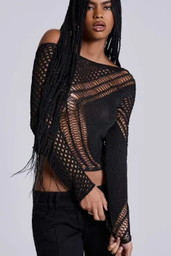 Rave Knit Backless Top-Jaded London Store