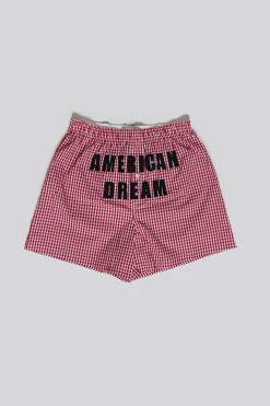 Red Gingham Printed Boxer-Jaded London Cheap
