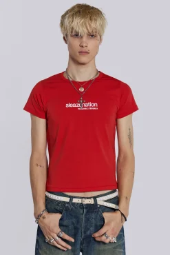 Red How are you? Tee-Jaded London Best Sale