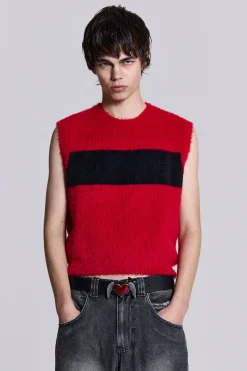 Redact Knit Vest-Jaded London Hot