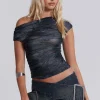 Reign Asymmetric Top-Jaded London Fashion