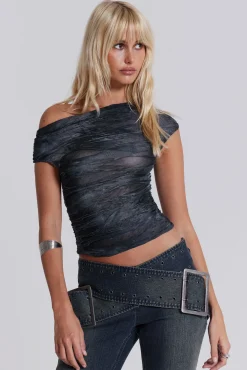 Reign Asymmetric Top-Jaded London Fashion