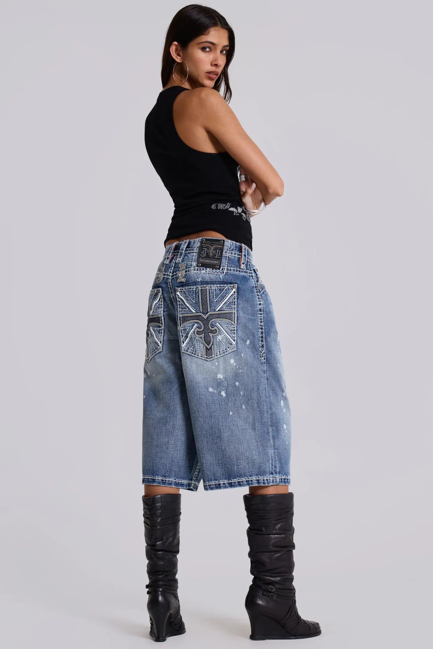 Rock Revival Axel Colossus Jorts-Jaded London New