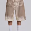 Sand Oil Wash Colossus Jorts-Jaded London Best Sale