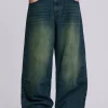 Sandblast Blue Wash Colossus Fit Jeans-Jaded London Discount