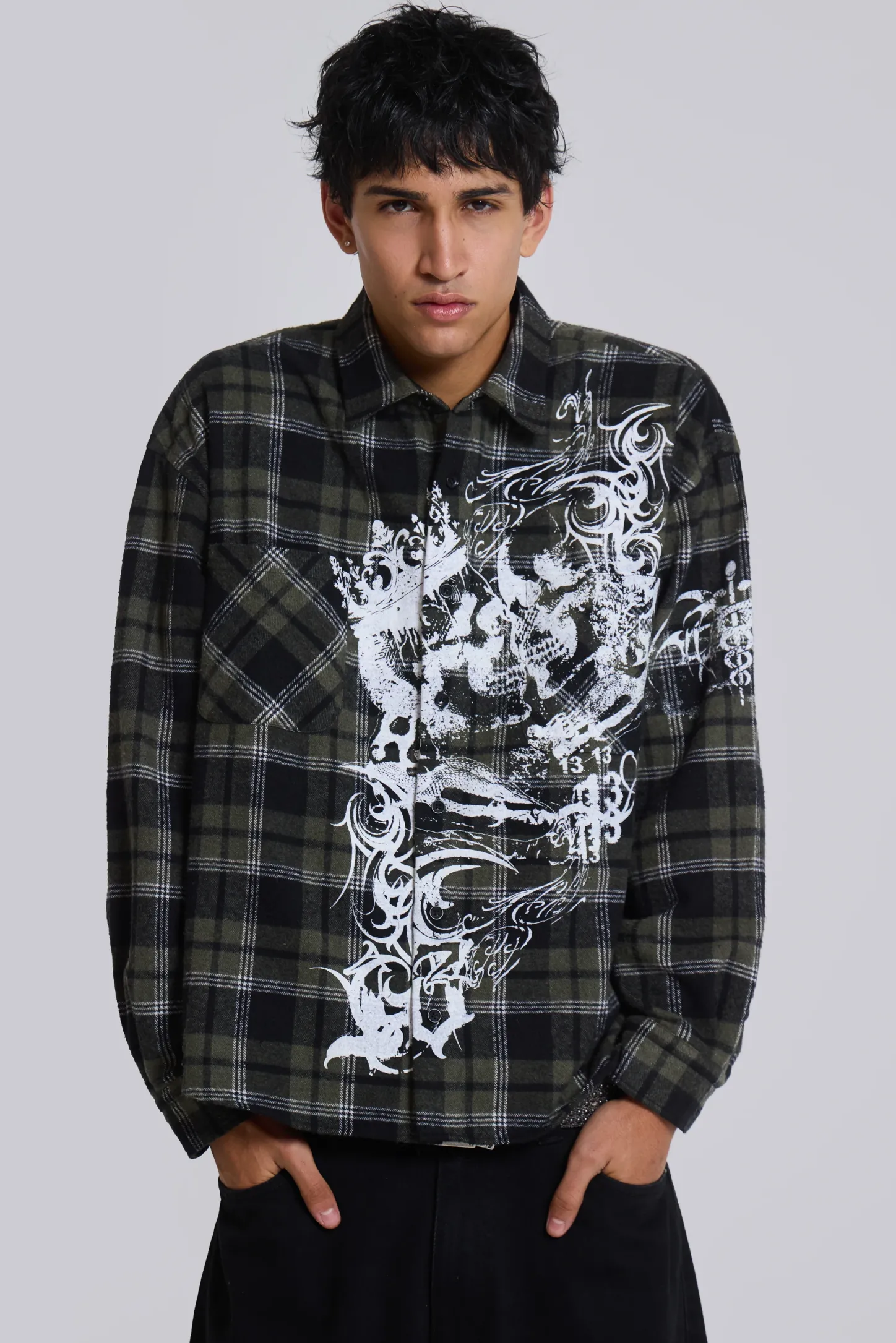 Seized Flannel Shirt-Jaded London Discount