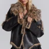 Seone Faux Fur Jacket-Jaded London Shop