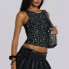 Silvra Studded Vest-Jaded London Best Sale